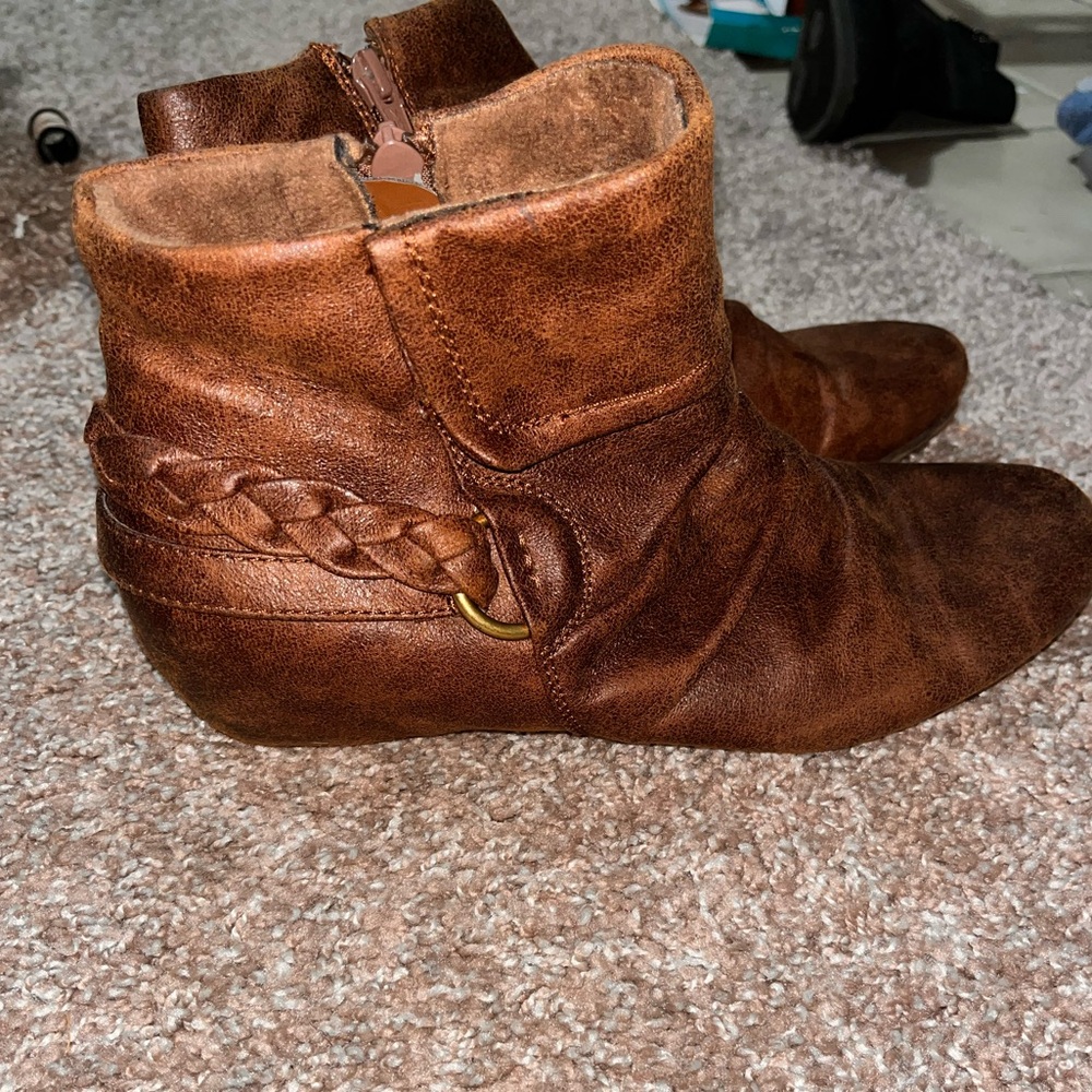 Brown Booties-BareTraps
